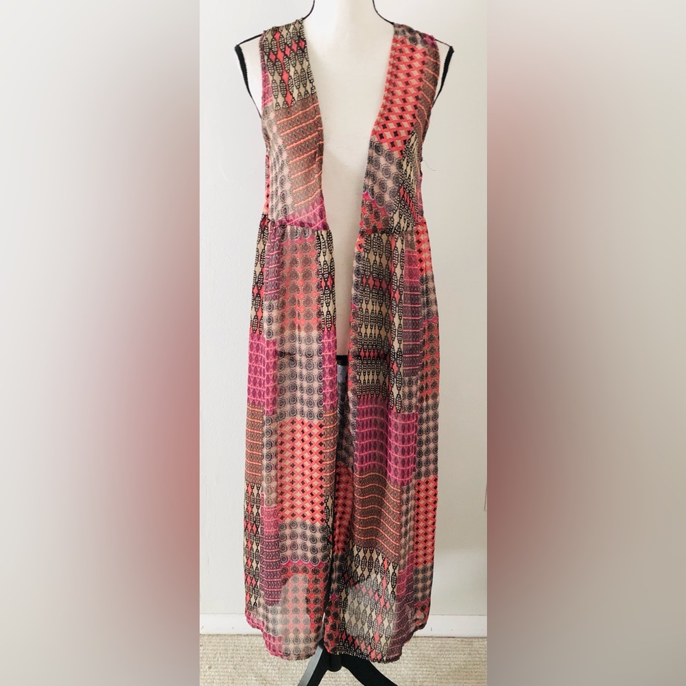 Sans Souci Patchwork Maxi Duster Top